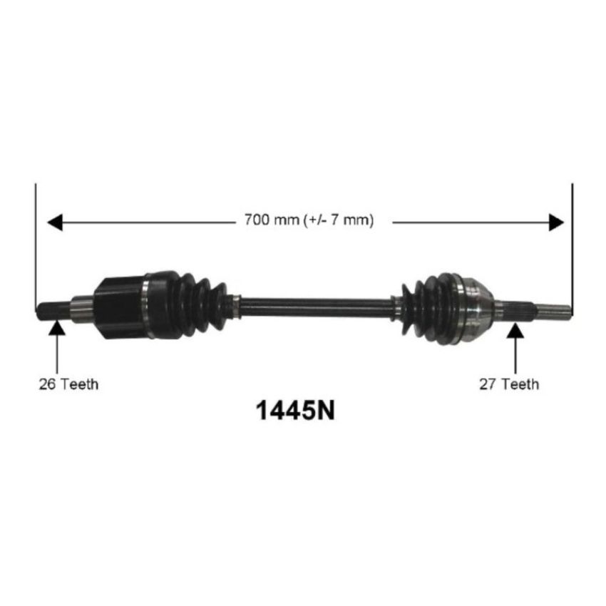 Autopart International Axle Assembly 100% NEW 1700206408