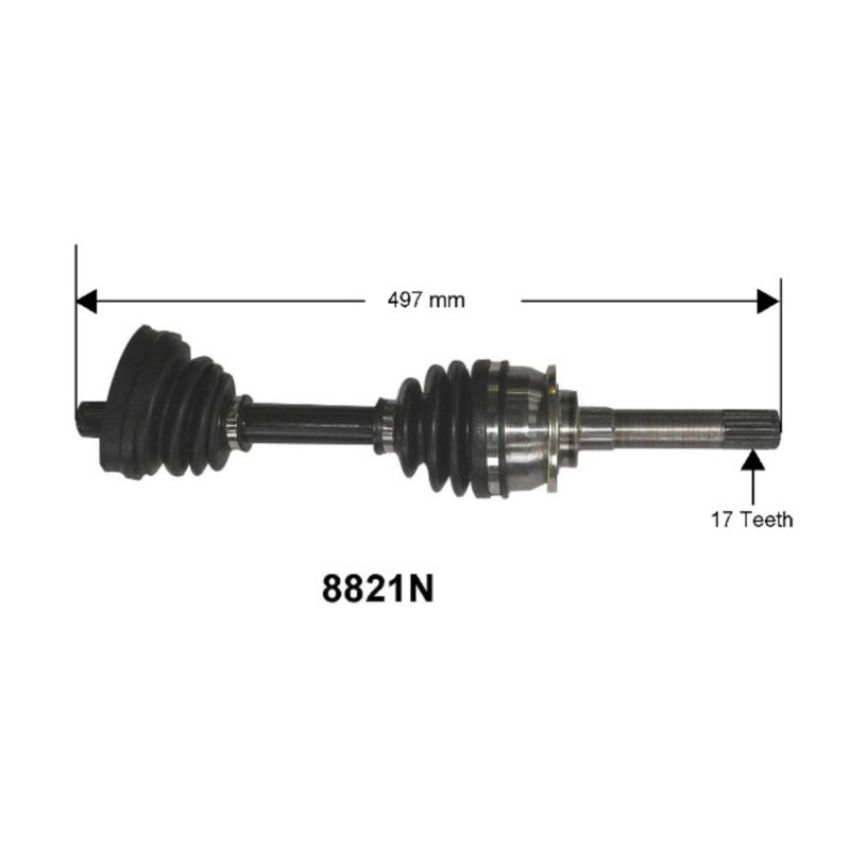Autopart International Axle Assembly 100% NEW 1700206491