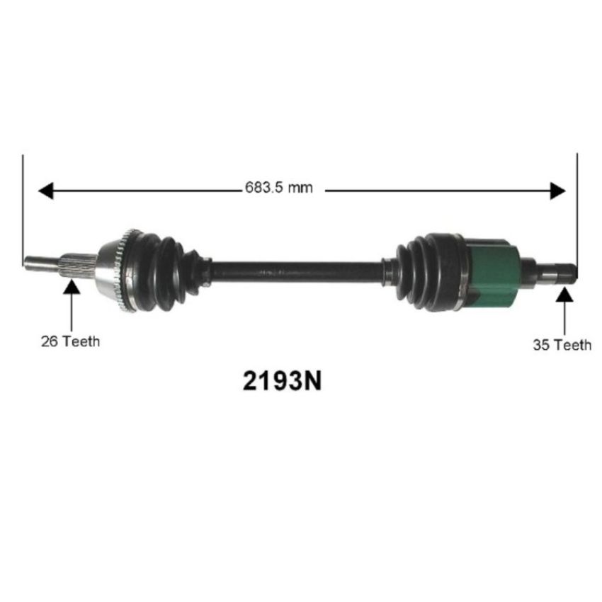 Autopart International Axle Assembly 100% NEW 1700230181