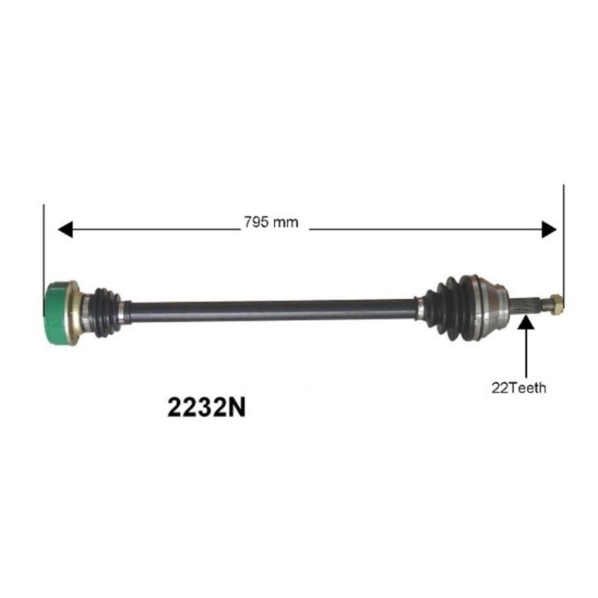 Autopart International Axle Assembly 100% NEW 170083484