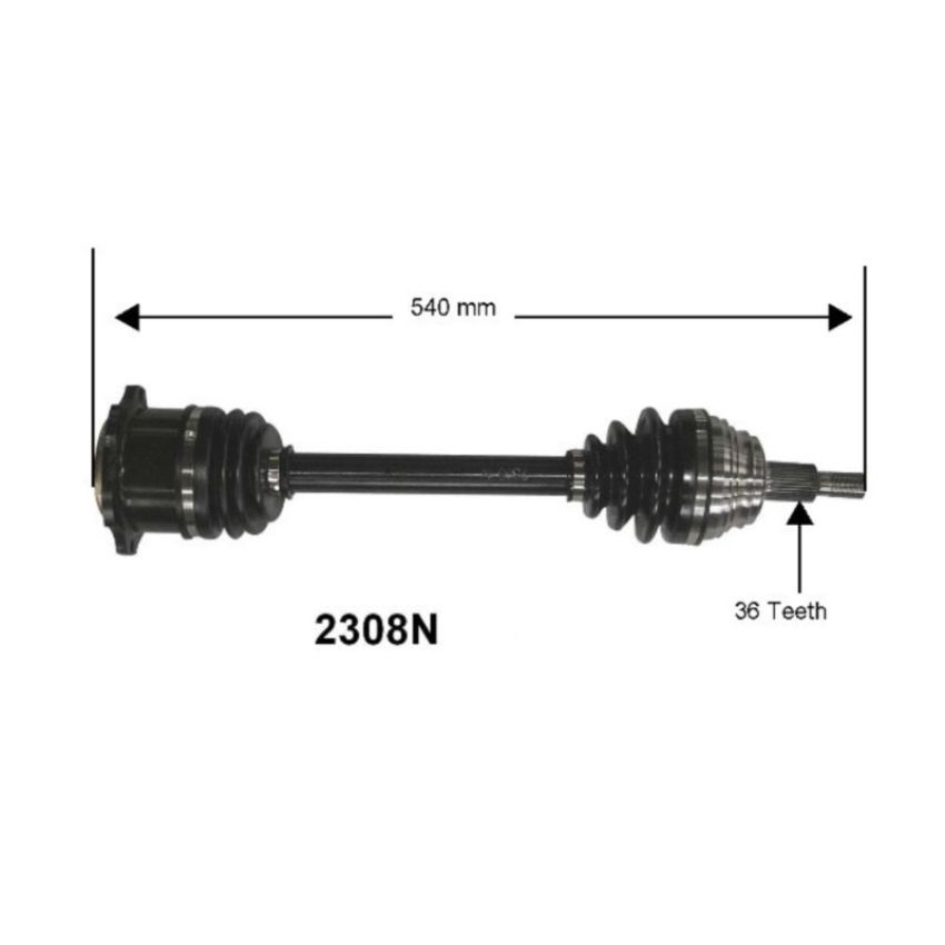 Autopart International Axle Assembly 100% NEW 170083494