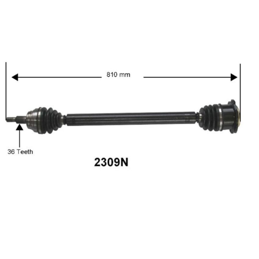Autopart International Axle Assembly 100% NEW 170083495