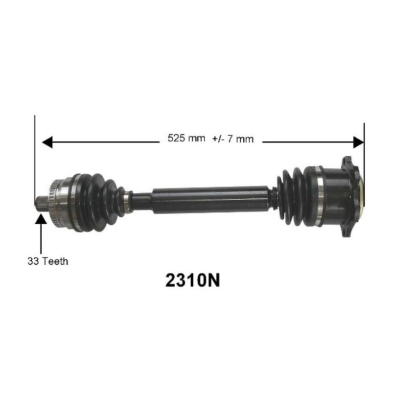 Autopart International Axle Assembly 100% NEW 170083496