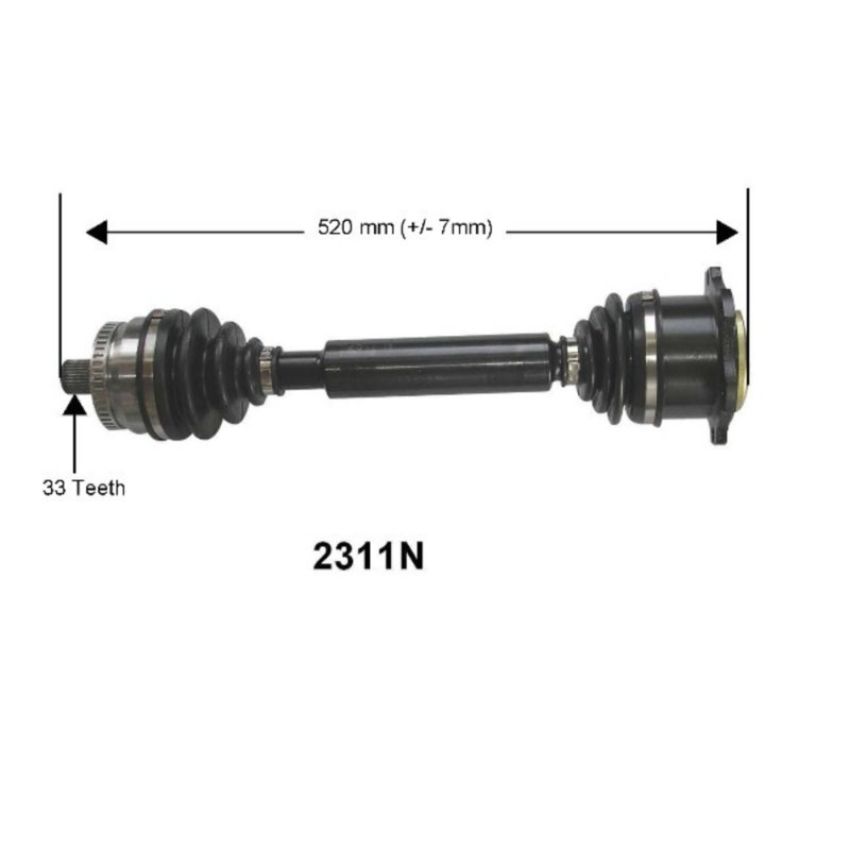 Autopart International Axle Assembly 100% NEW 170083497