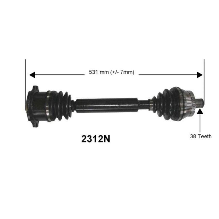 Autopart International Axle Assembly 100% NEW 170083498