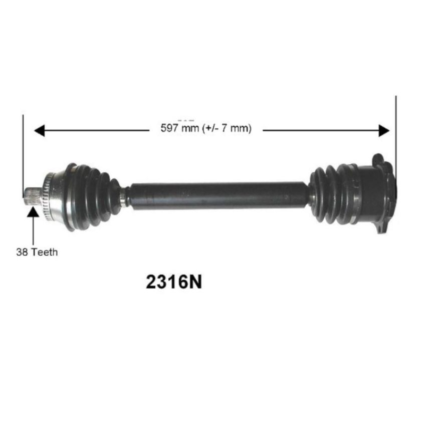 Autopart International Axle Assembly 100% NEW 170083592