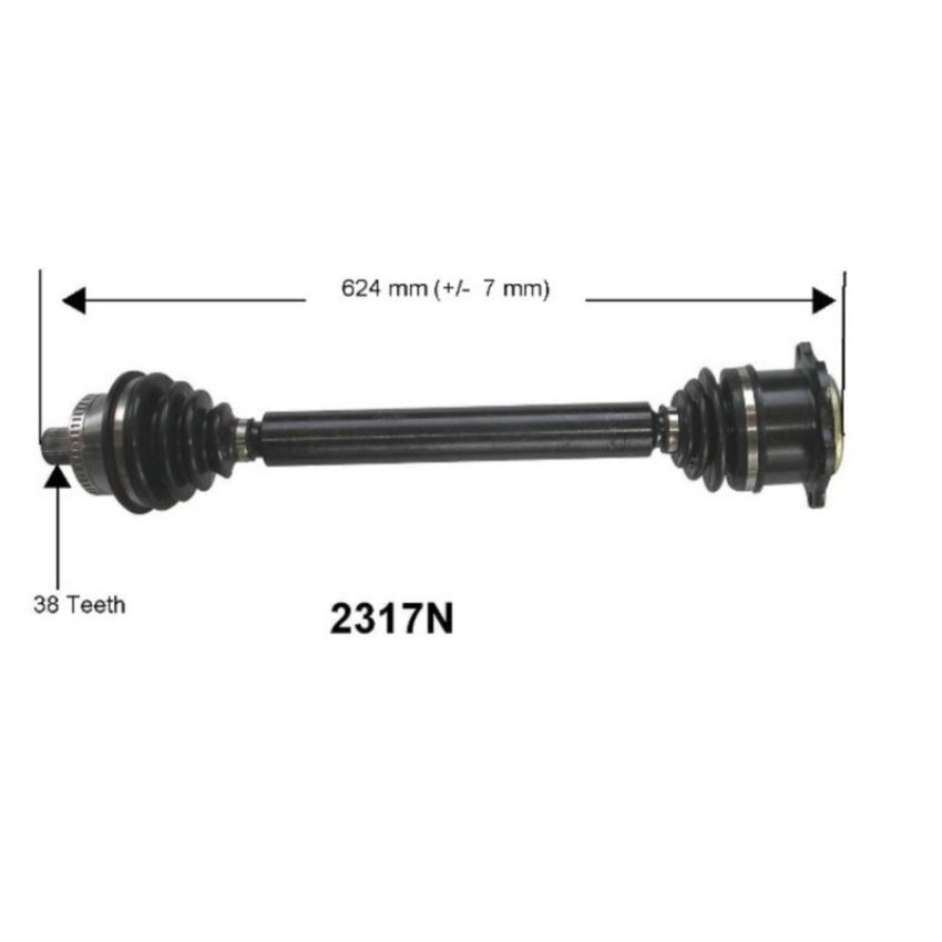 Autopart International Axle Assembly 100% NEW 170083634