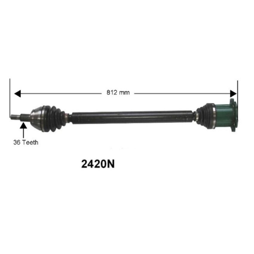 Autopart International Axle Assembly 100% NEW 170083684