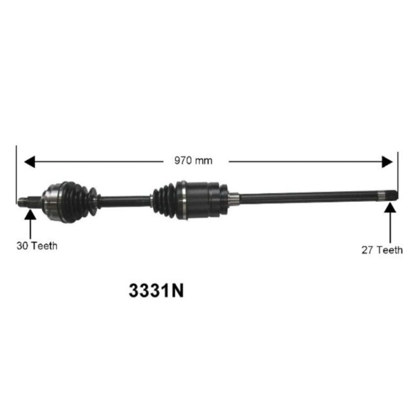 Autopart International Axle Assembly 100% NEW 170083695