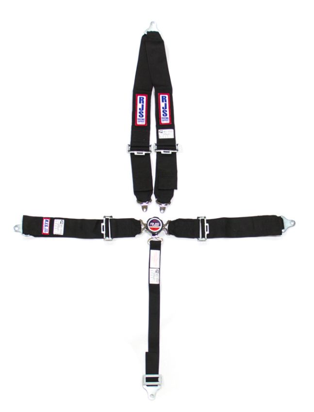 RJS SAFETY RJS1029301 5 PT Harness System Q/R BK Roll Bar 2inSub