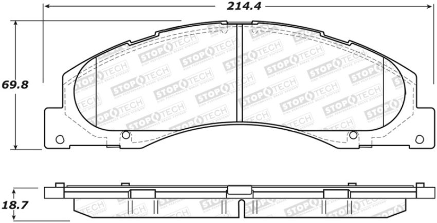 Stoptech 308.13280 Street Brake Pads - Front