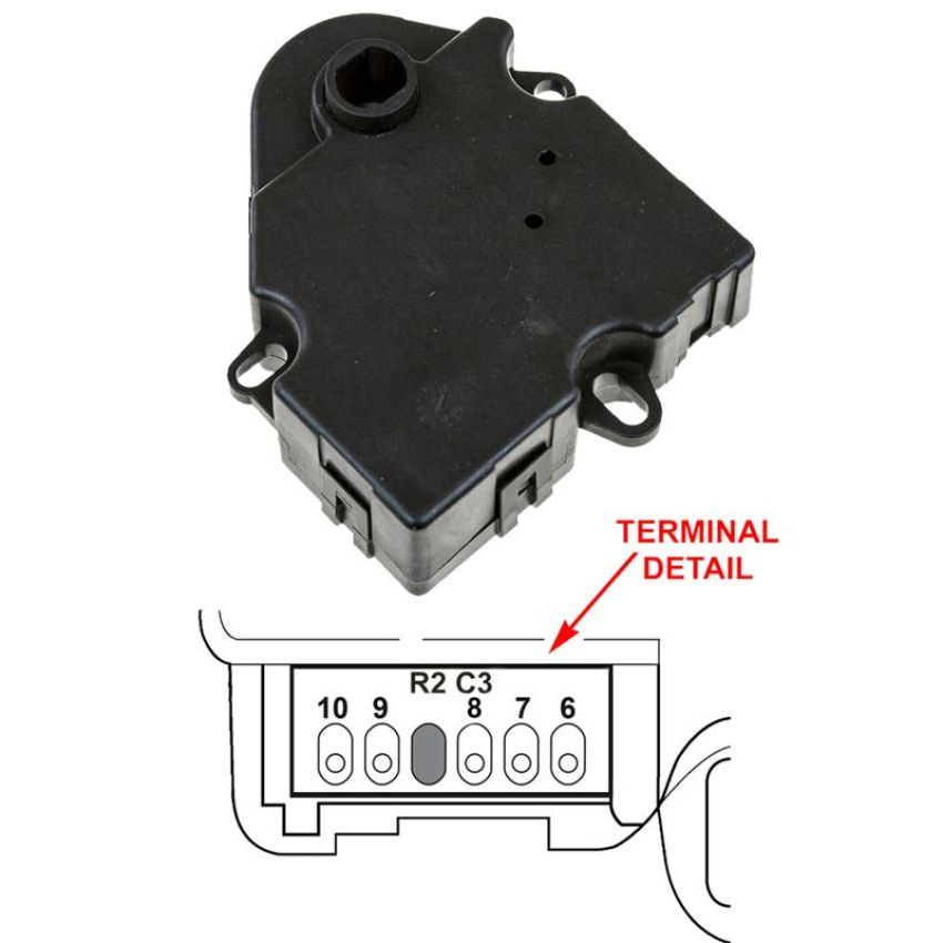 Global Parts Distributors LLC 1712065 gpd HVAC Actuator 1712065