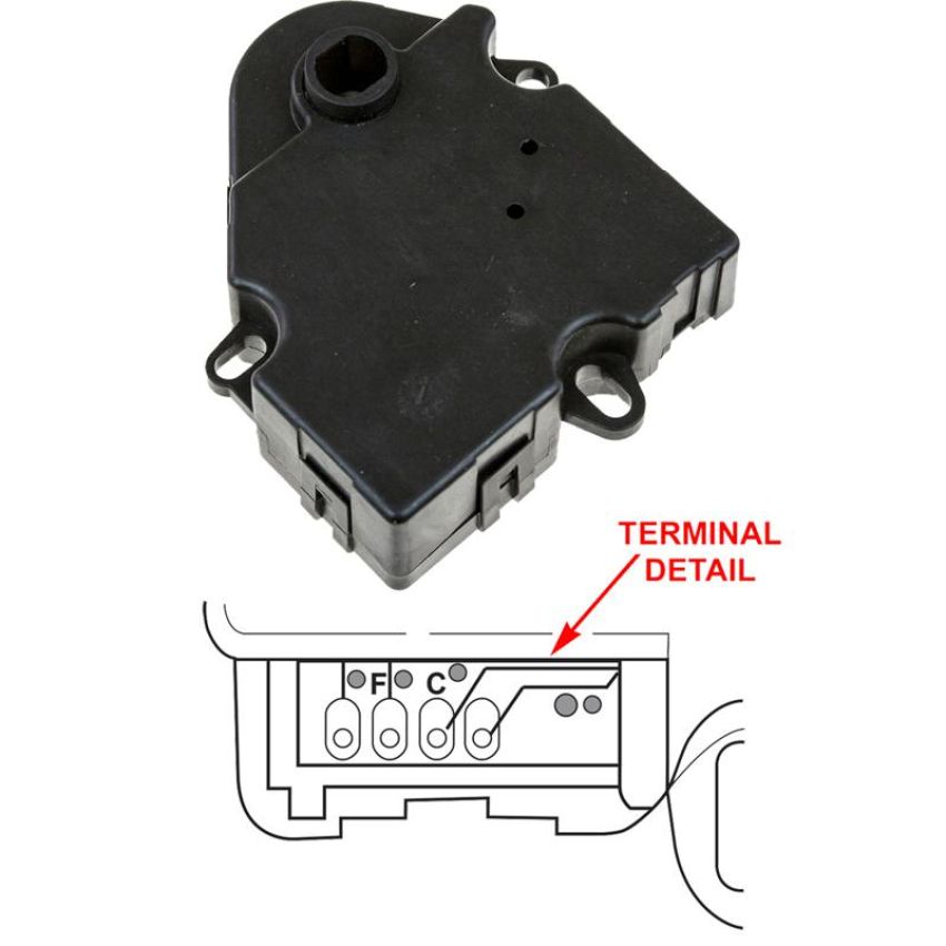 Global Parts Distributors LLC 1712075 gpd HVAC Actuator 1712075