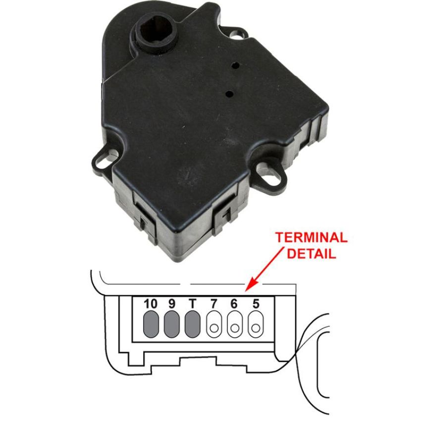 Global Parts Distributors LLC 1712077 gpd HVAC Actuator 1712077