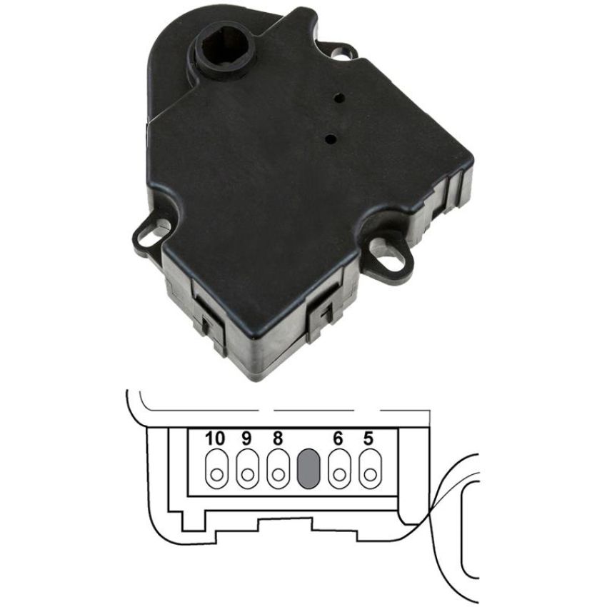 Global Parts Distributors LLC 1712755 gpd HVAC Actuator 1712755