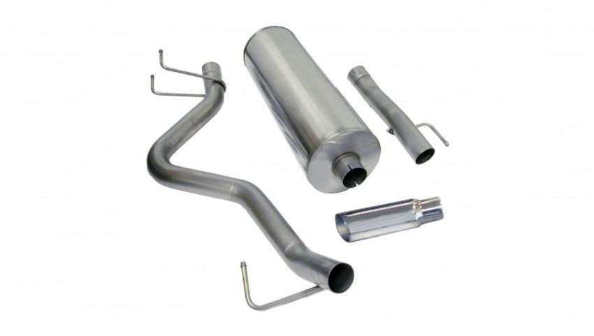 CORSA Performance 24404 Corsa 2006-2007 -07 Dodge Ram Quad Cab/Short Bed 1500 4.7L V8 Polished Sport Cat-Back Exhaust