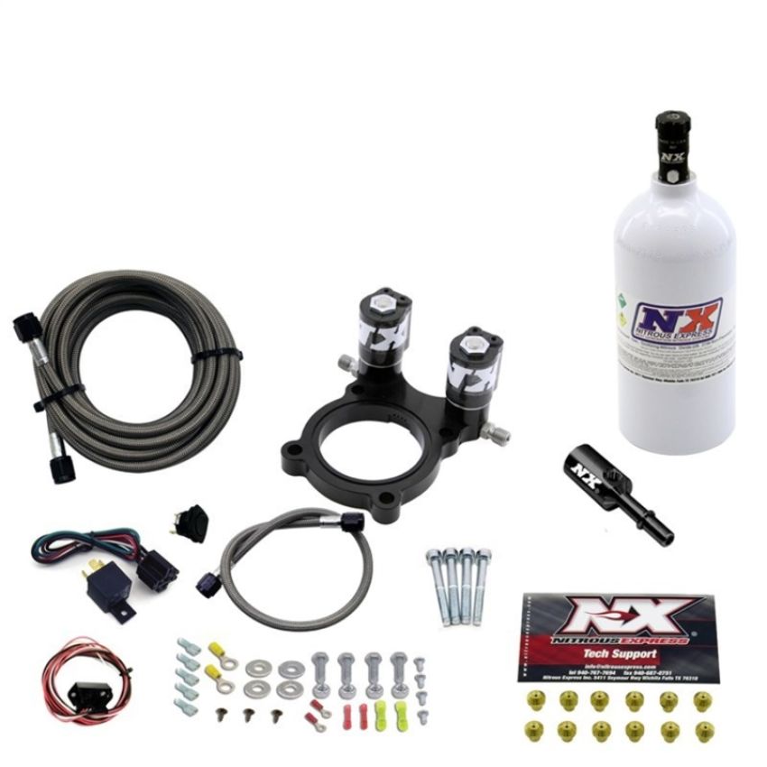 Nitrous Express 67200-2.5P NITROUS PLATE SYSTEM FOR CAN AM MAVERICK W/ 2.5LB BOTTLE