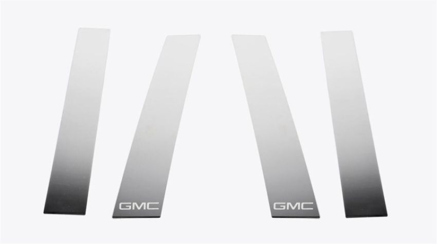 Putco 402670GM-2 19-20 GMC Sierra Fits Double Cab and Crew Cab - GMC Etching SS Pillar Posts