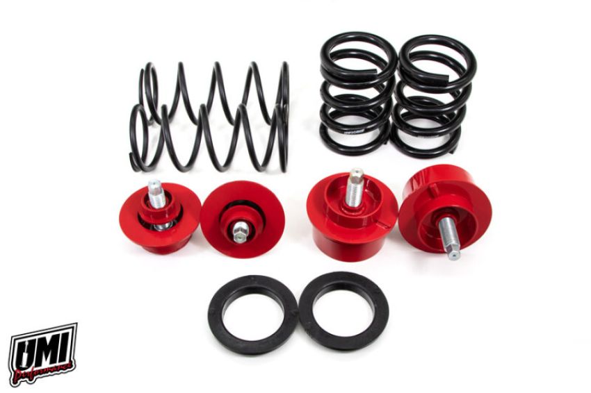 UMI Performance 206575-3-R 82-92 GM F-Body Front and Rear Weight Jack Kit Race