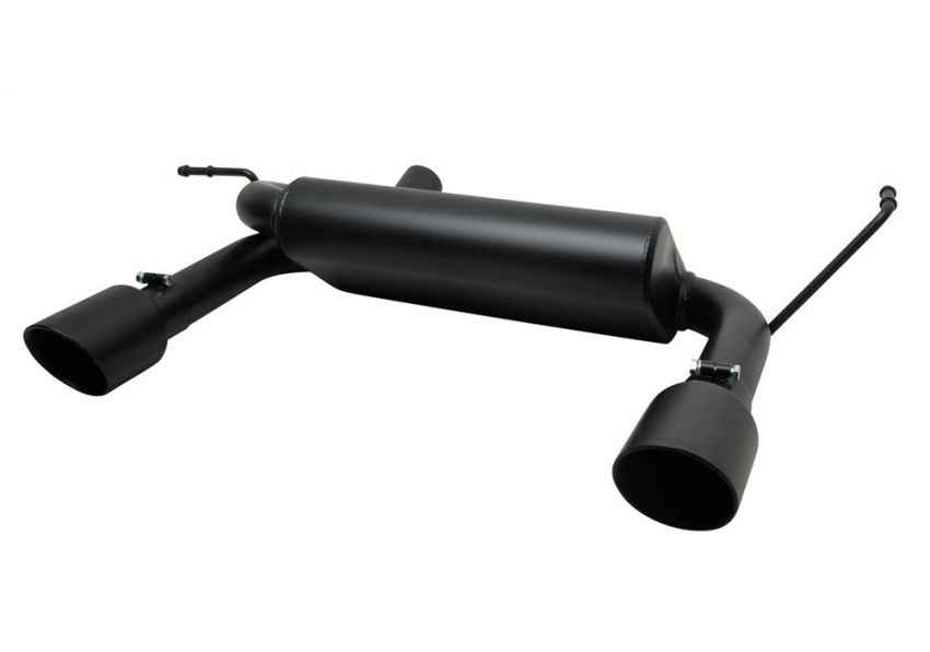 Gibson Performance Exhaust 17303-B Black Elite Cat-Back Dual Split Exhaust System; Black Ceramic