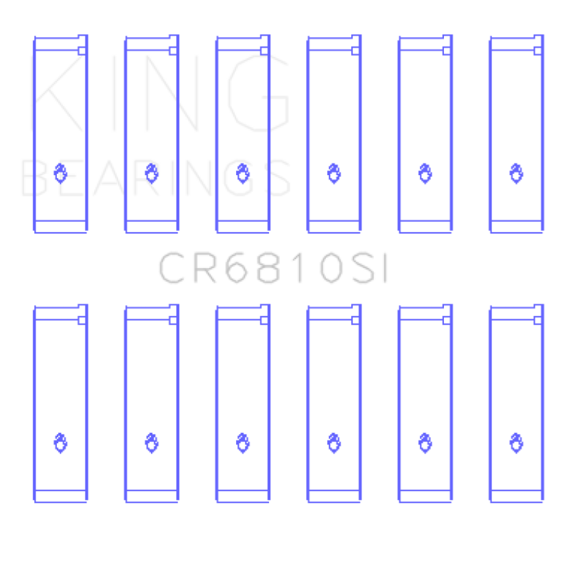 King Chrysler 215 (Size .026) Connecting Rod Bearings (Set of 6)