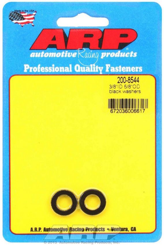 ARP ARP200-8544 Black Washers - 3/8 ID x 5/8 OD (2)