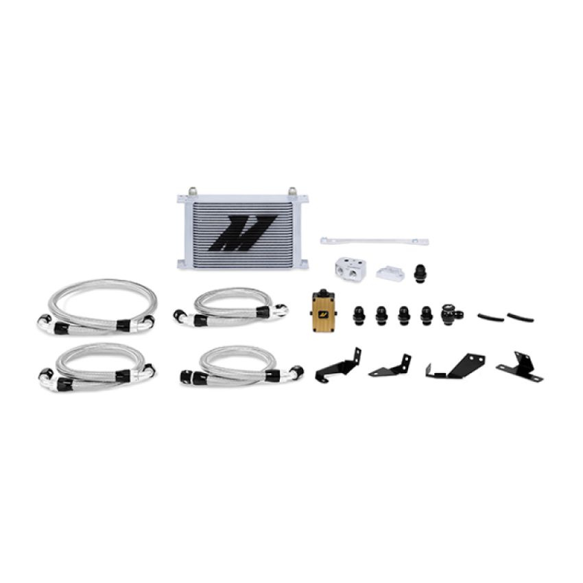 Mishimoto MMOC-GTO-04T 04-06 Pontiac GTO 5.7L/6.0L Thermostatic Oil Cooler Kit - Silver