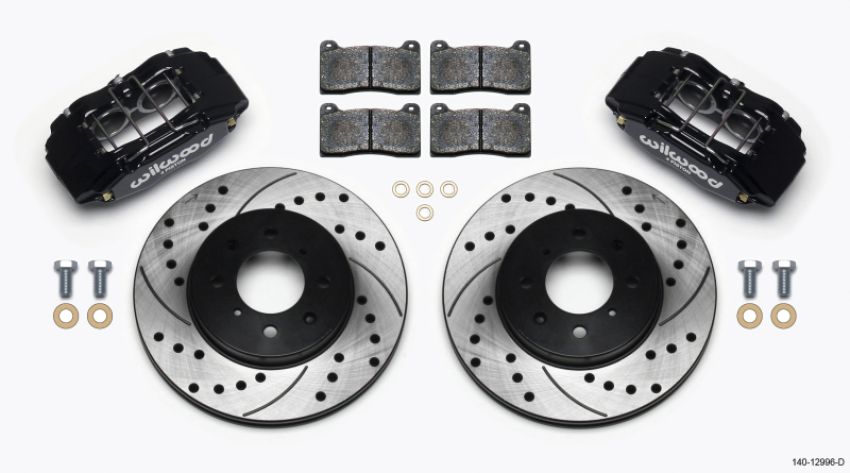 Wilwood 140-12996-D DPHA Front Caliper & Rotor Kit Drilled Honda / Acura w/ 262mm OE Rotor