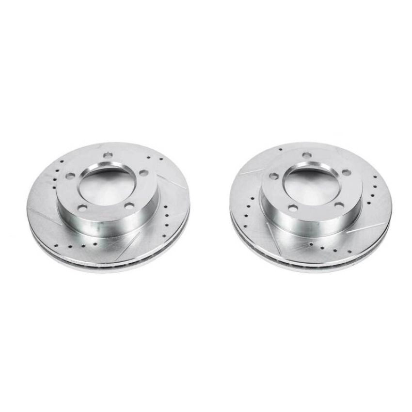 PowerStop AR8541XPR PowerStop Evolution Performance Drilled, Slotted & Plated Brake Rotor Pair