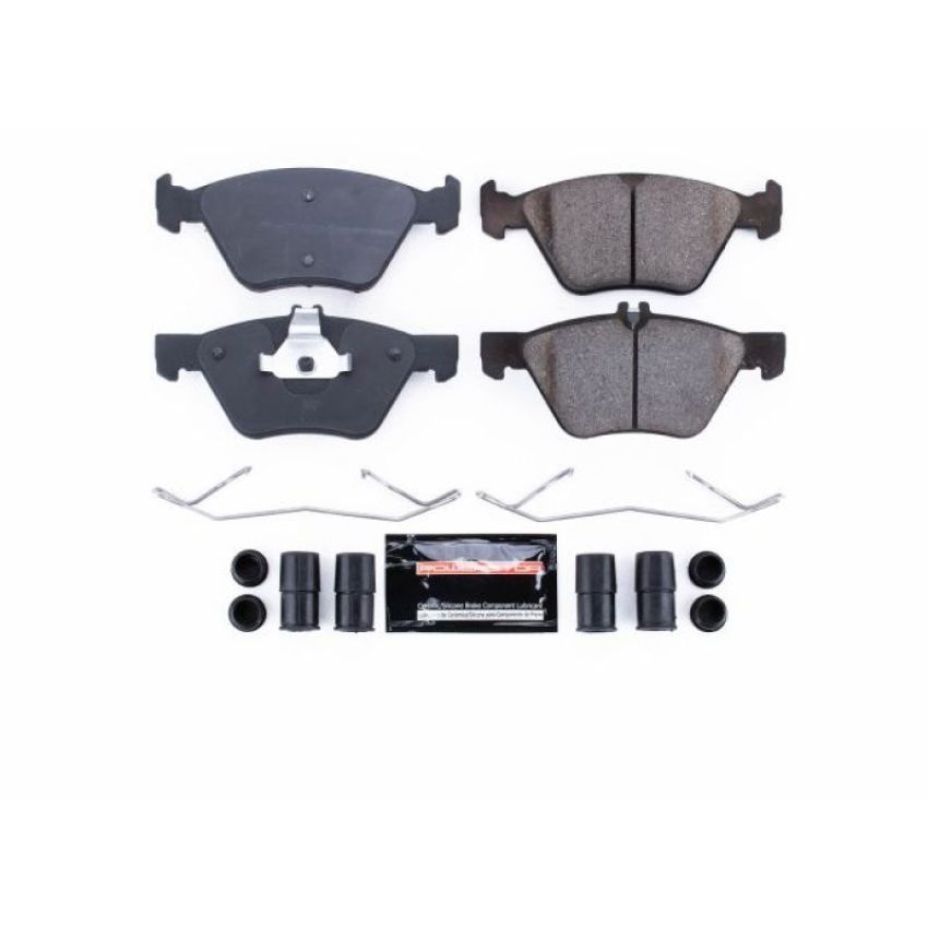 PowerStop Z23-740 PowerStop - Z23 Daily Driver Carbon-Fiber Ceramic Brake Pads with Hardware Kit
