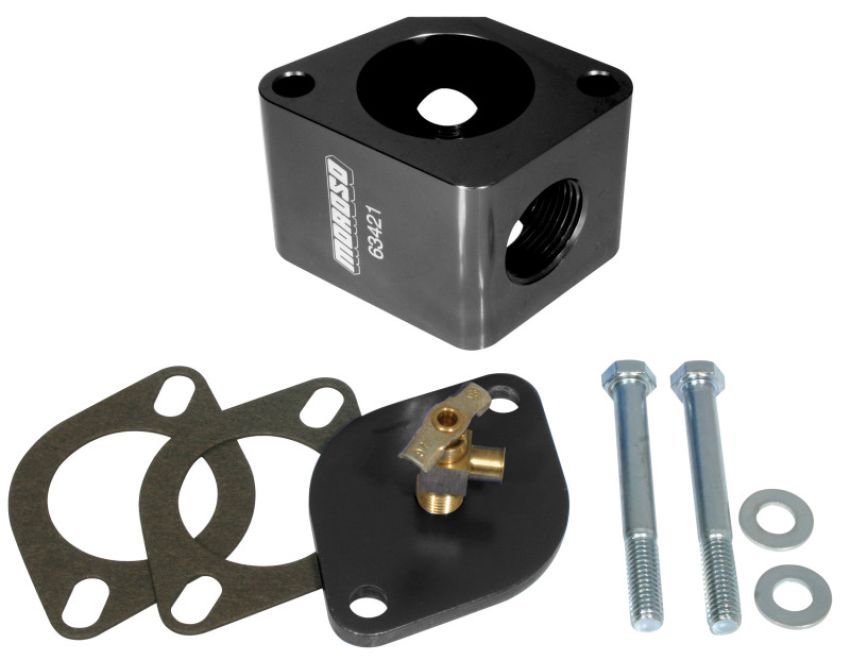 MOROSO MOR63431 Chevy V8 Billet Alm. Water Neck Bleeder Kit