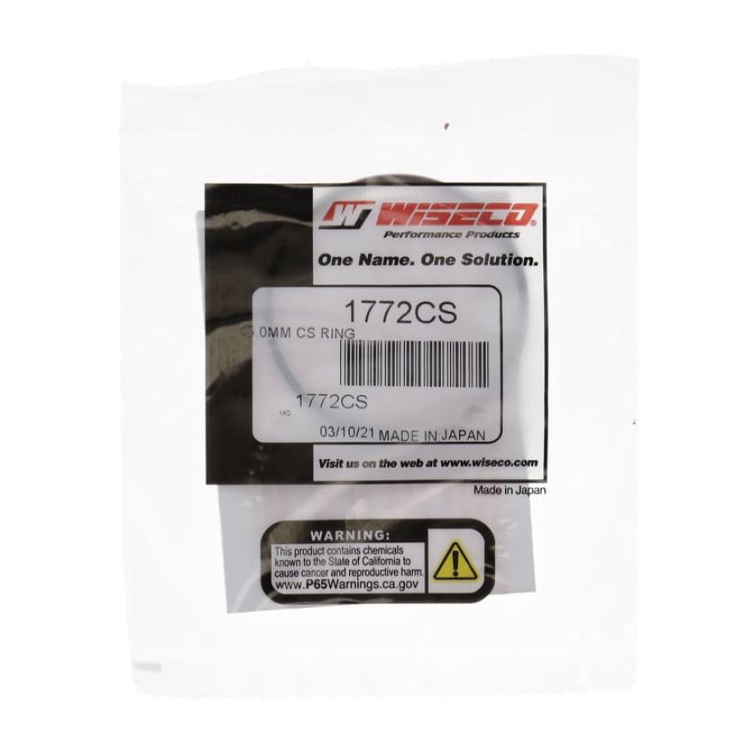 Wiseco 1772CS Wiseco Piston Ring Set, 2 Cycle, 45.00 MM Bore