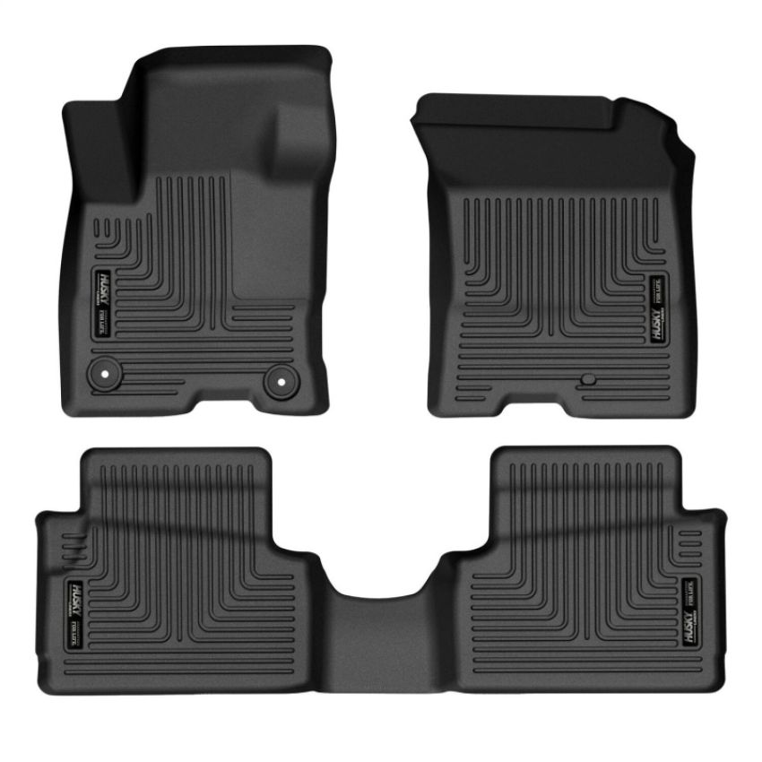 Husky Liners 95401 22-23 Ford Maverick Hybrid Weatherbeater Black Front & 2nd Seat Floor Liners