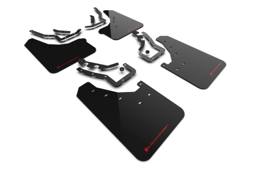 Rally Armor MF114-UR-BLK-RD Black Mud Flap/Red Logo