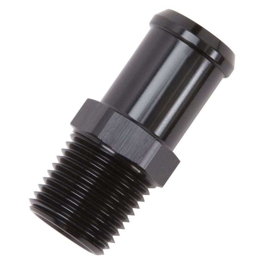 EDELBROCK EDE8183 Hose End Straight 3/4in Barb to 1/2in NPT Male