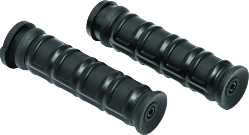 Kuryakyn 6675 Dillinger Grips Throttle-By-Wire Black