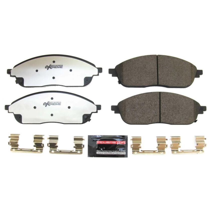 PowerStop Z36-2436 PowerStop - Z36 Truck and SUV Carbon-Fiber Ceramic Brake Pads with Hardware Kit