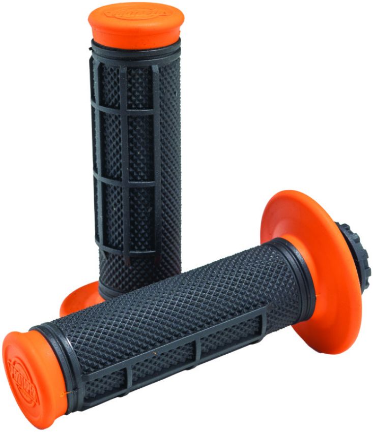 ProTaper 023354 Pro Series Clamp On 1/2 Waffle Orange/Black