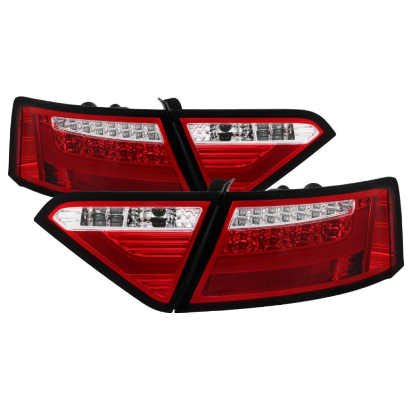 SPYDER 5083258 LED Tail Lights - Red Clear