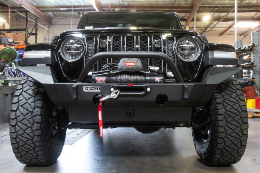 ICON 25153 2018+ Jeep Wrangler JL / 2020+ JT Front Impact Bumper Full Width Wings