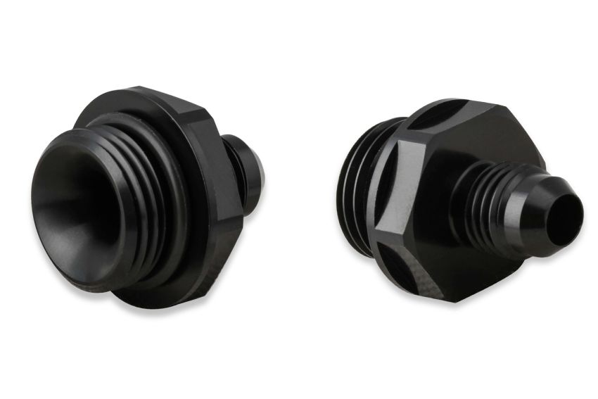 EARLS EARAT585106ERL 6an Oil Cooler Adapter 2pk - Black
