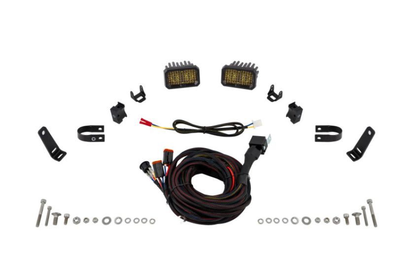 Diode Dynamics DD7728 Stage Series 1 1/4 In Roll Bar Chase Light Kit SSC2 Sport - Yellow (Pair)