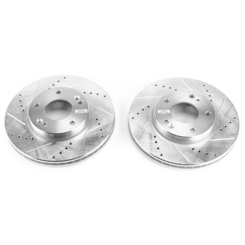 PowerStop JBR1379XPR PowerStop Evolution Performance Drilled, Slotted & Plated Brake Rotor Pair