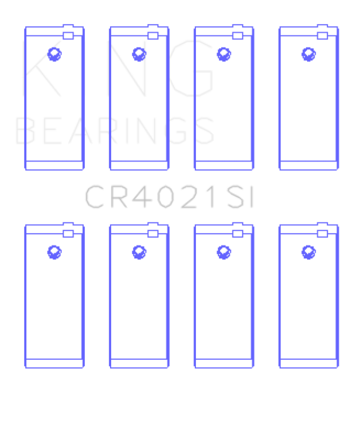 King Engine Bearings CR4021SI0.5 Escort 1.9 1987/89 (Size +0.50mm) Connecting Rod Bearing Set