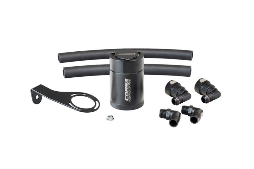 Corsa Performance CC0012 CORSA Performance 3 oz. aluminum oil catch can with mounting bracket