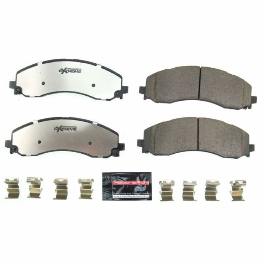 PowerStop Z36-2223 PowerStop - Z36 Truck and SUV Carbon-Fiber Ceramic Brake Pads with Hardware Kit