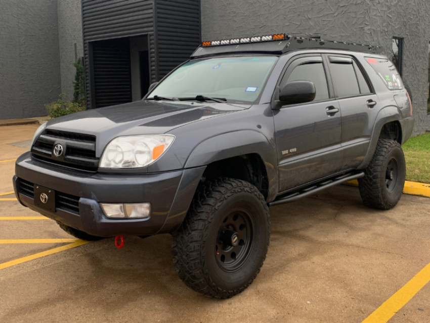 Cali Raised LED CR2744 Cali Raised 03-09 Toyota 4Runner Trail Edition Bolt On Rock Sliders - No Kick Out / Powder Coat