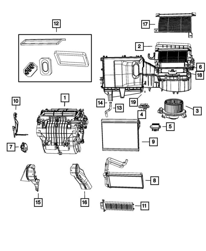 Mopar 5191345AA HVAC Blower Motor