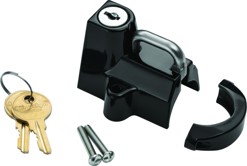 Kuryakyn 4618 Universal Helmet Lock 7/8-1-1/4 Black