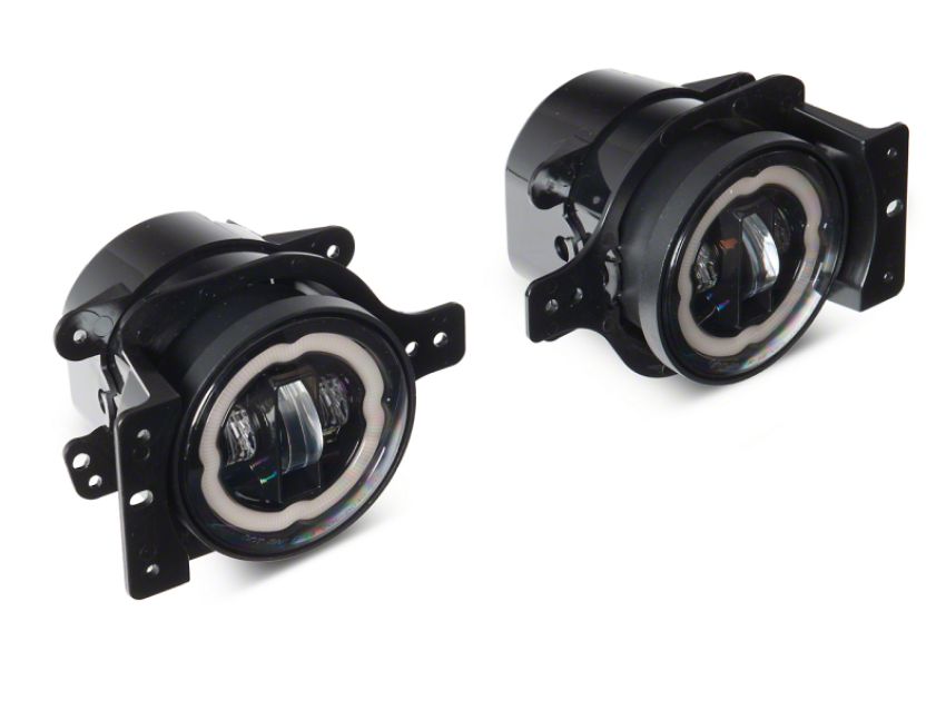 Raxiom J177415 18-23 Jeep Wrangler JL Axial Series Angel Eye LED Fog Lights
